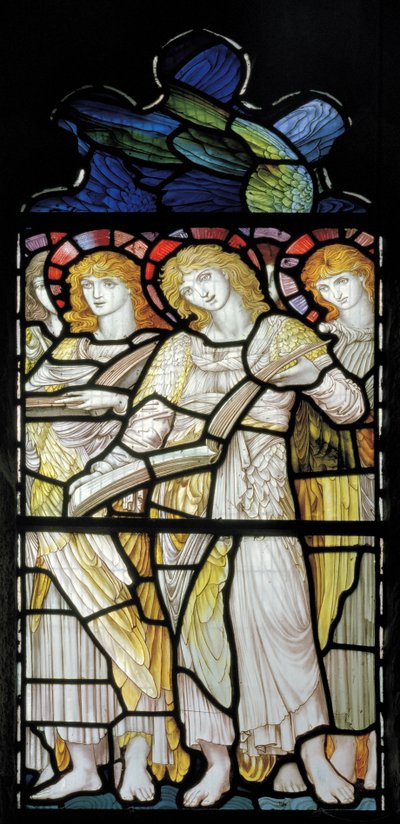 Singende Engel, Te Deum, Ostfenster von John William Brown